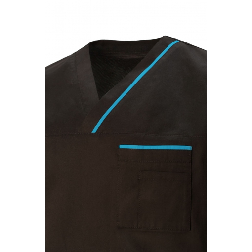 Куртка ОРИОН мужская черная бирюза