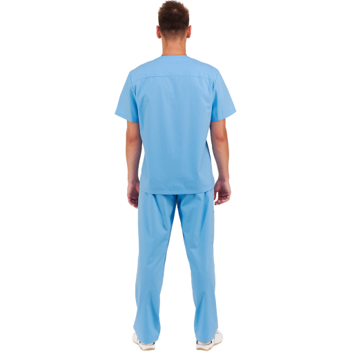 Медицинский мужской костюм OPTIMAL голубой