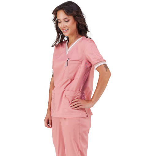 Медицинский женский костюм TRUST пудрово-розовый