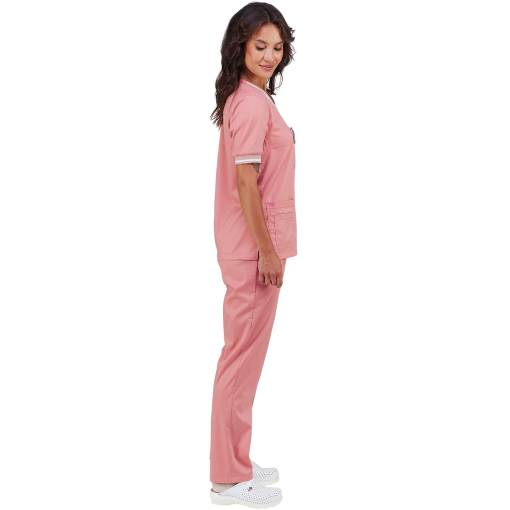 Медицинский женский костюм TRUST пудрово-розовый