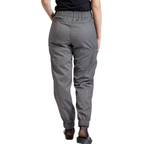 Медицинские женские брюки Brooklyn черно-белая полоска
